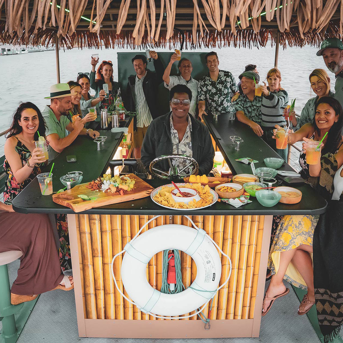 Hire The Entire Tiki Boat